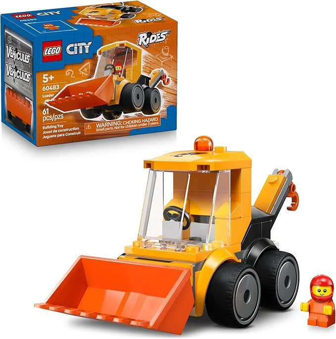 LEGO City Rides – Construction Loader Building Toy for Kids - Pretend Play Set for Boys & Girls... | Amazon (US)