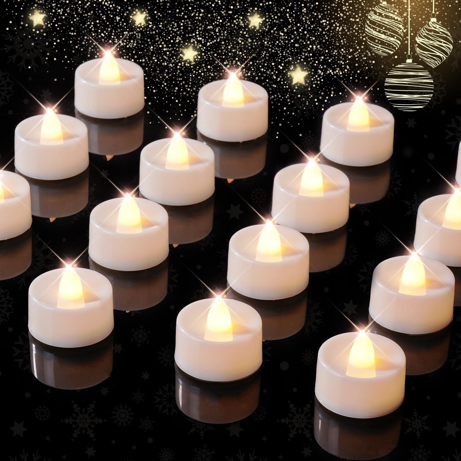 12 pack LED twinkle tea lights battery operated with 6 hr timer 

#christmas

#LTKStyleTip #LTKHome #LTKHoliday
