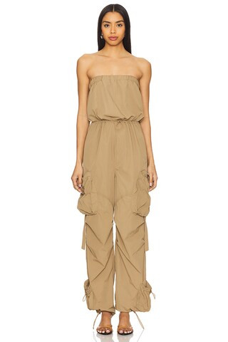 Kylo Jumpsuit in Oak Buff | Revolve Clothing (Global)