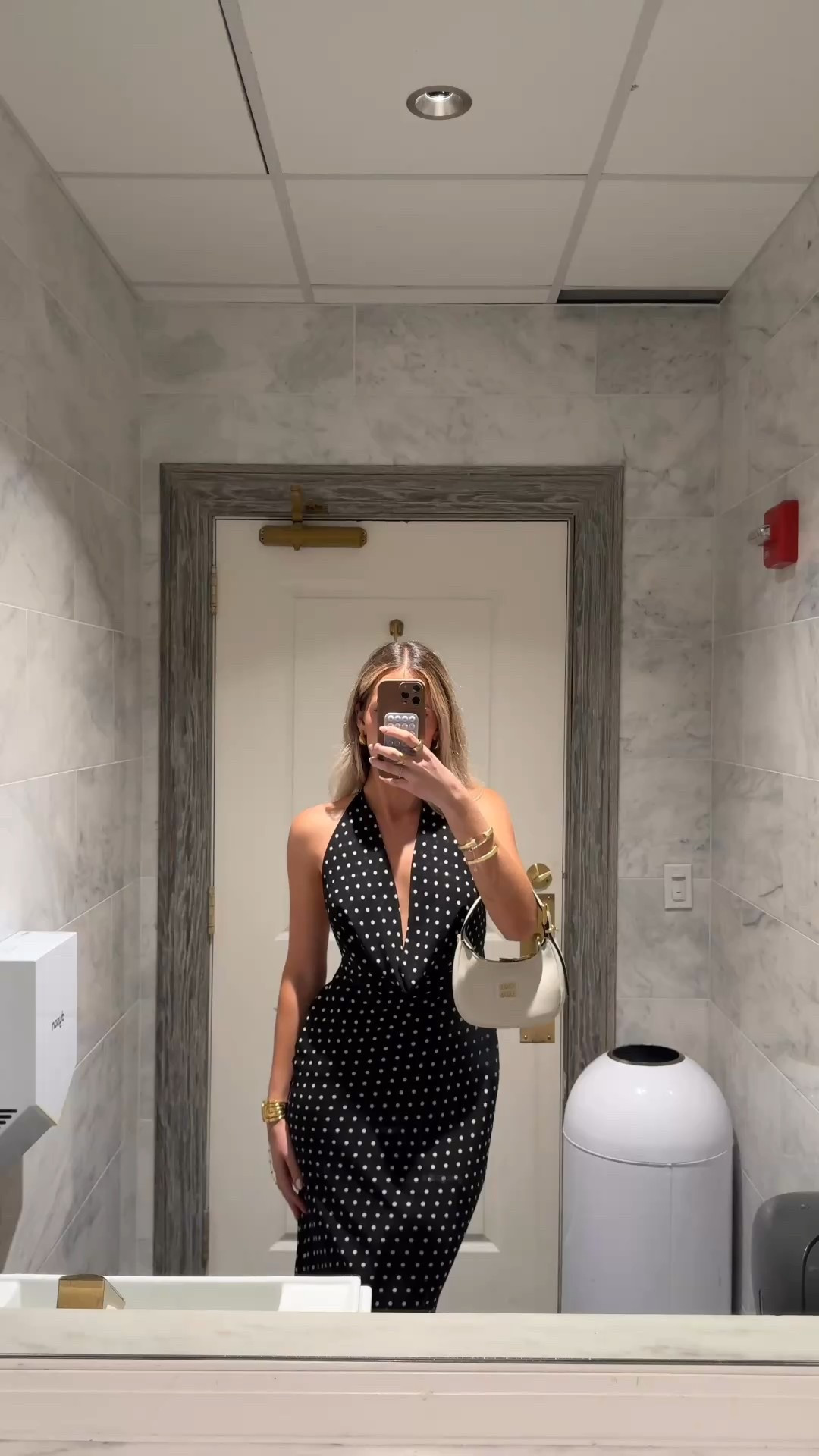 Black and white polka dot dress! Perfect maxi dress for summer with an open back 

#LTKSummerEdit #LTKSeasonal #LTKFindsUnder100