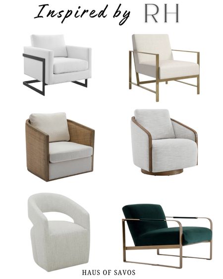 Inspired by RH accent chairs 

Living room, bedroom chair, swivel chair, gold arm chair 

#LTKstyletip #LTKhome #LTKsalealert