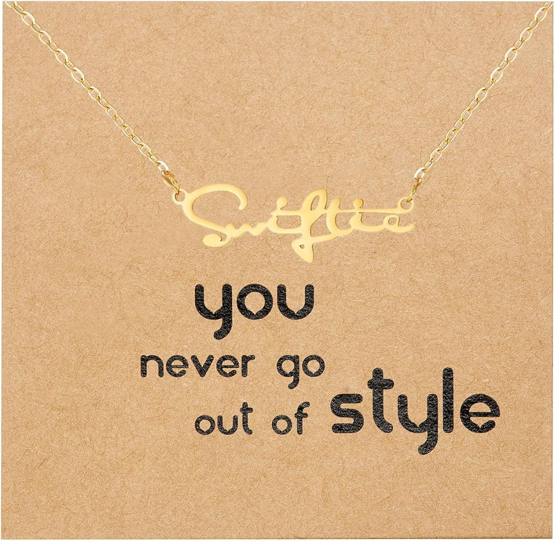 Harlermoon Reputation Necklace All too well 1989 Lover Singer Signature Necklace Stainless Steel ... | Amazon (US)