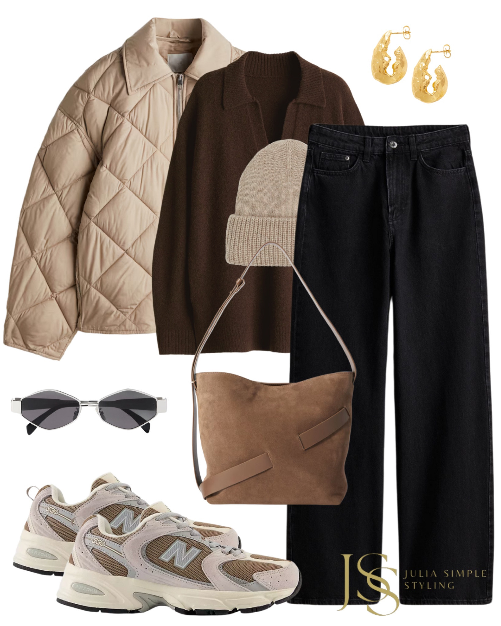 Quilted neutral jacket, new balance sneakers 

#LTKSeasonal #LTKStyleTip #LTKOver40