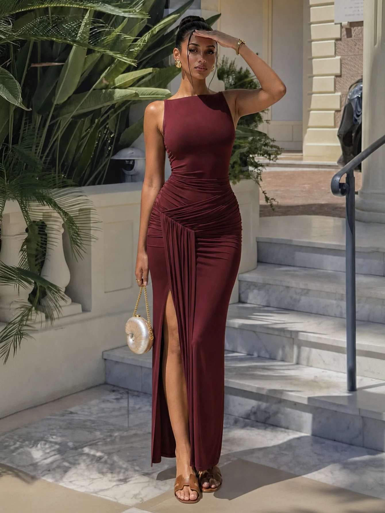 Kinsey Sleeveless Maxi Dress | CurvySweet