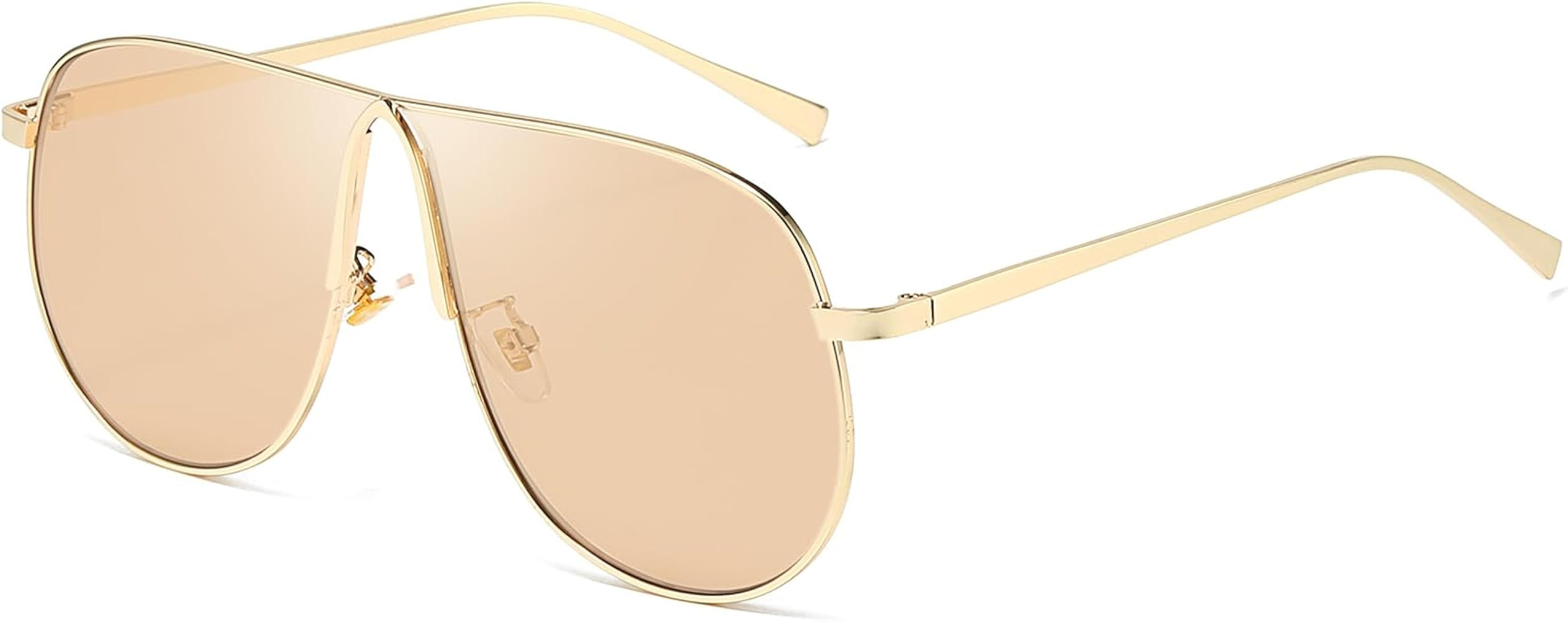 SODQW Oversized Aviator Sunglasses for Women Men Trendy Gold Metal Sun Glasses for Fishing Drivin... | Amazon (US)