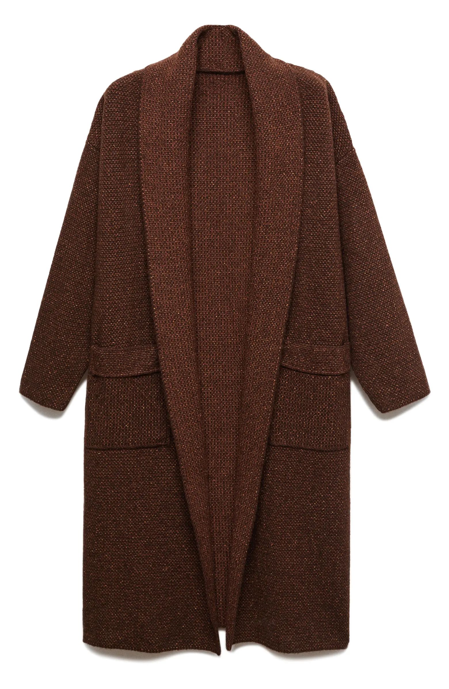 MANGO Oversize Knit Coat | Nordstrom | Nordstrom