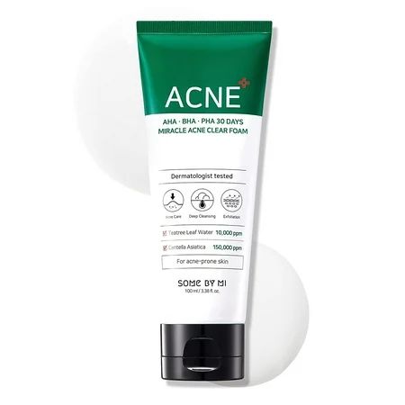 SOME BY MI AHA BHA PHA 30 Days Miracle Acne Clear Foam 3.38 fl oz (100 ml) Sebum Control Remove Dead | Walmart (US)