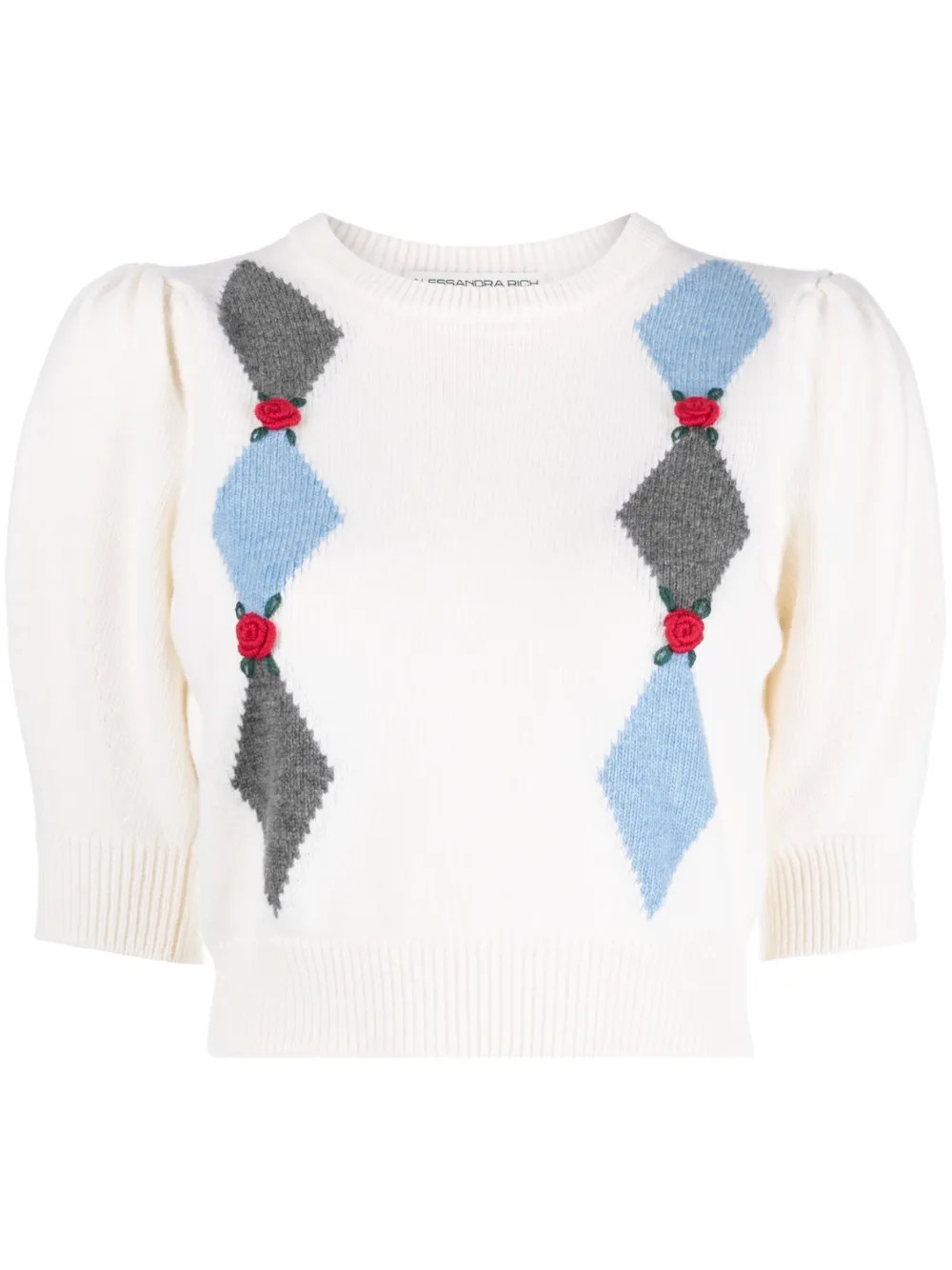 pull crop à broderies | Farfetch Global