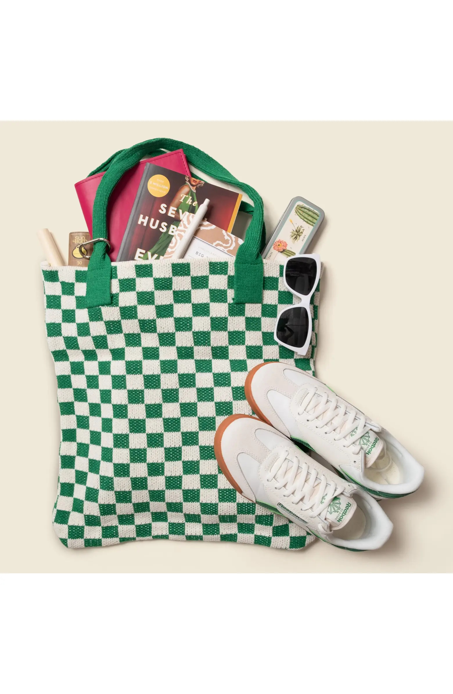 Checkered Sweater Tote Bag | Nordstrom