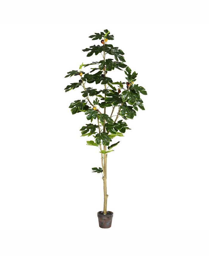 6' Artificial Potted Fig Tree With 71 Leaves | Macys (US)