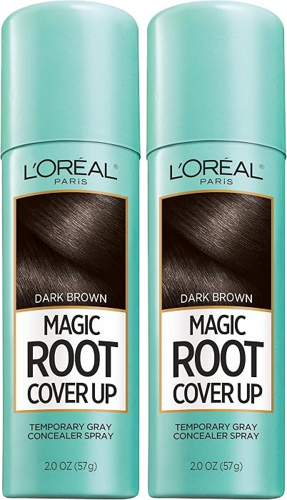 L'Oreal Paris Magic Root Gray Hair Cover Up, Dark Brown, 2 oz, 2 Count | Amazon (US)