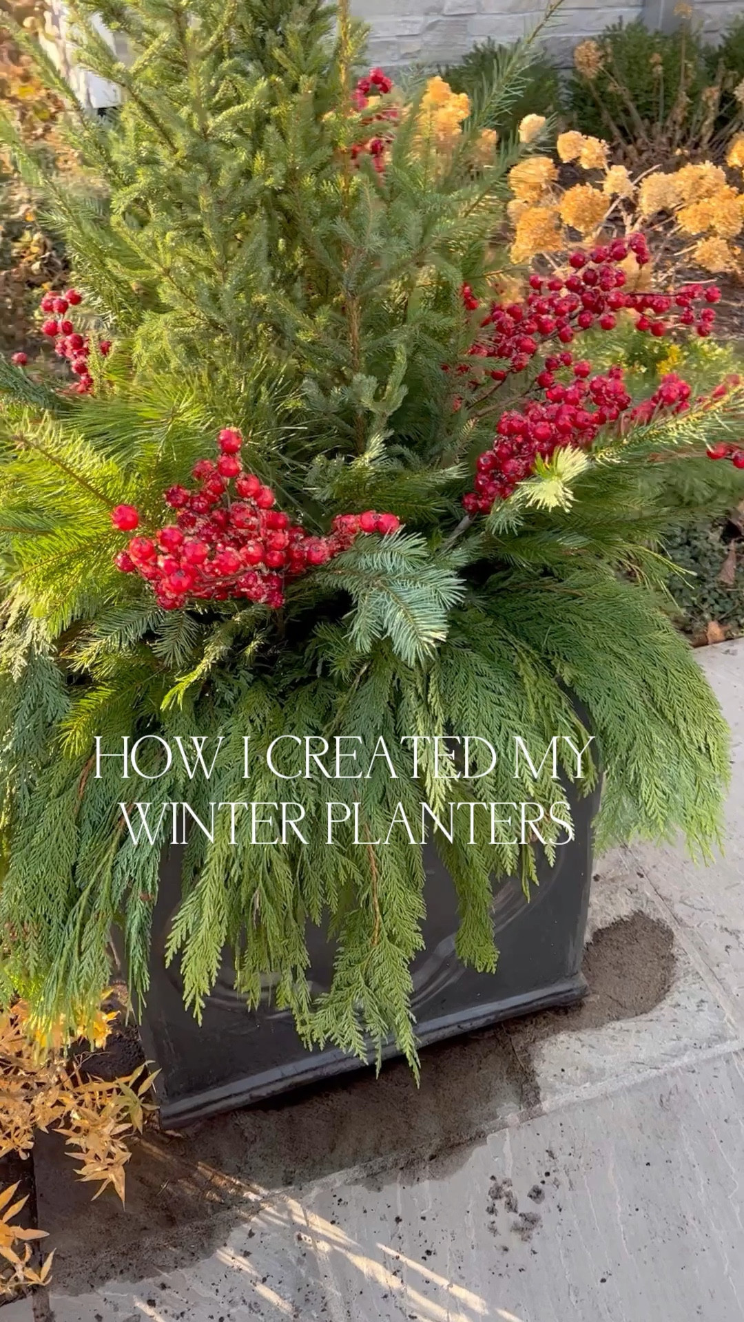 Winter planter, square planter, red berries, outdoor planter, Christmas, Christmas planter 

#LTKHoliday #LTKhome #LTKSeasonal