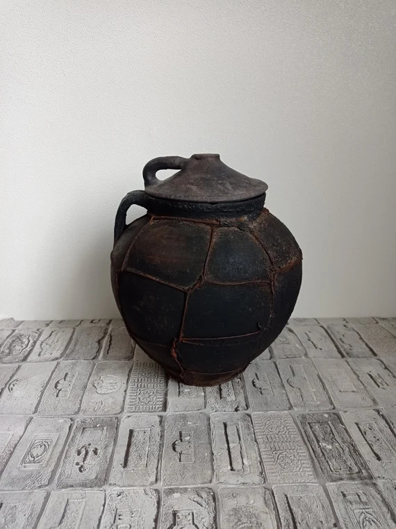 Rustic Pot Old Black Clay Pot Red Clay Pot Vintage Clay | Etsy | Etsy (US)