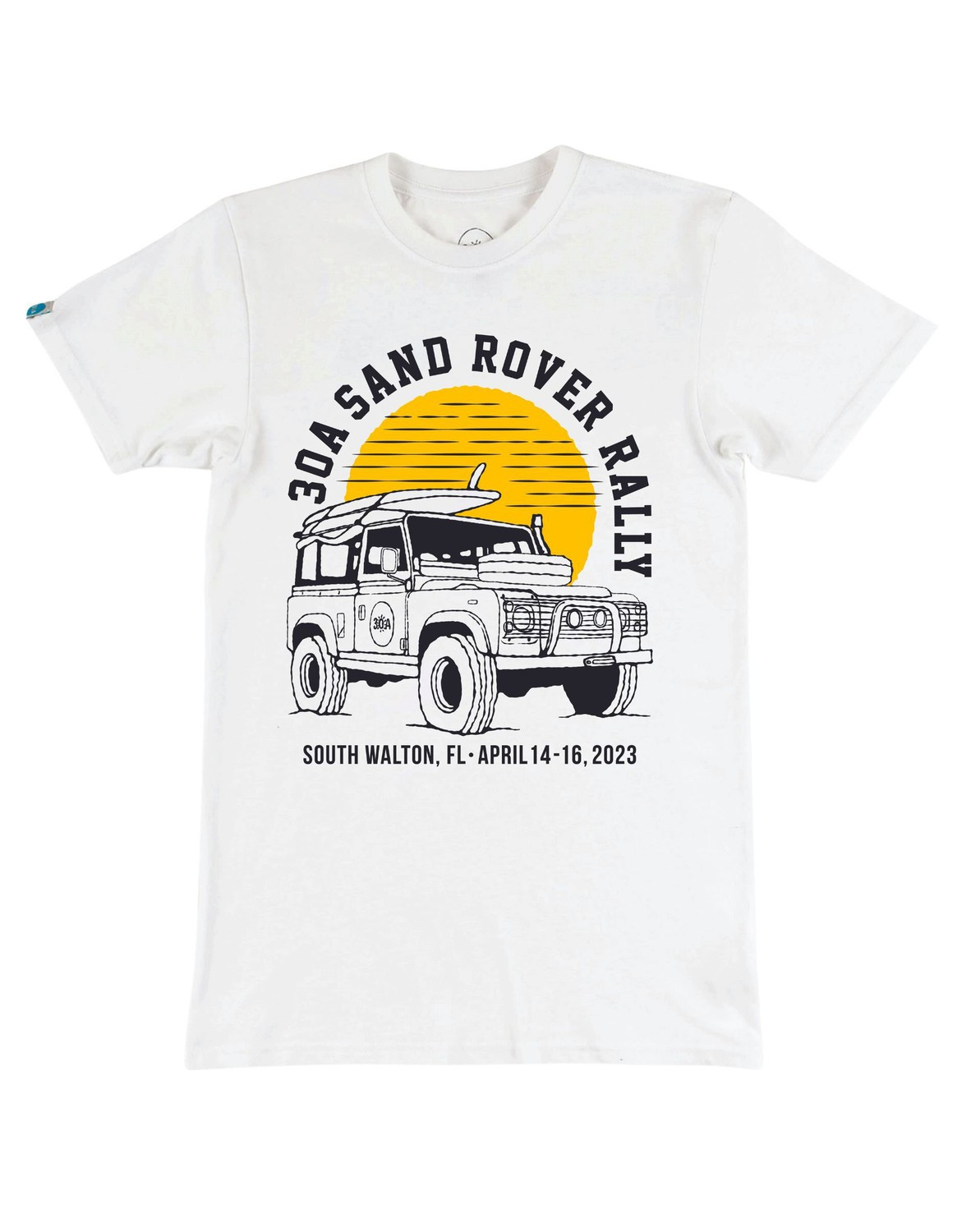 Sand Rover Rally 2023 Short Sleeve Tee - Women - White | 30A Gear