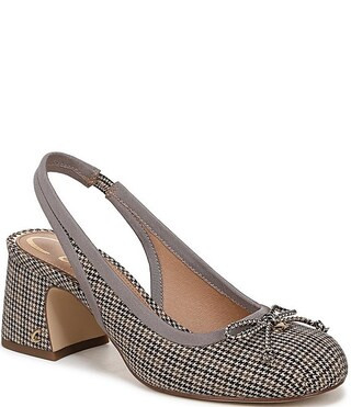 Circus NY by Sam Edelman Diane Houndstooth Fabric Bow Slingback Pumps | Dillard's | Dillard's