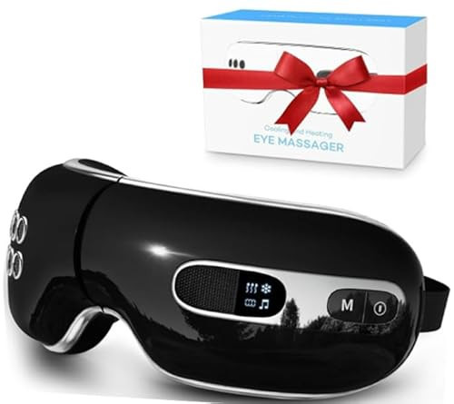 fmlave Eye Massager with Heat and Cooling for Migraines, Dry Eyes, Dark Circles, Bluetooth Music Heat Cold Eye Massager Mask Improve Sleeping Birthday Gifts for Women Men | Amazon (US)