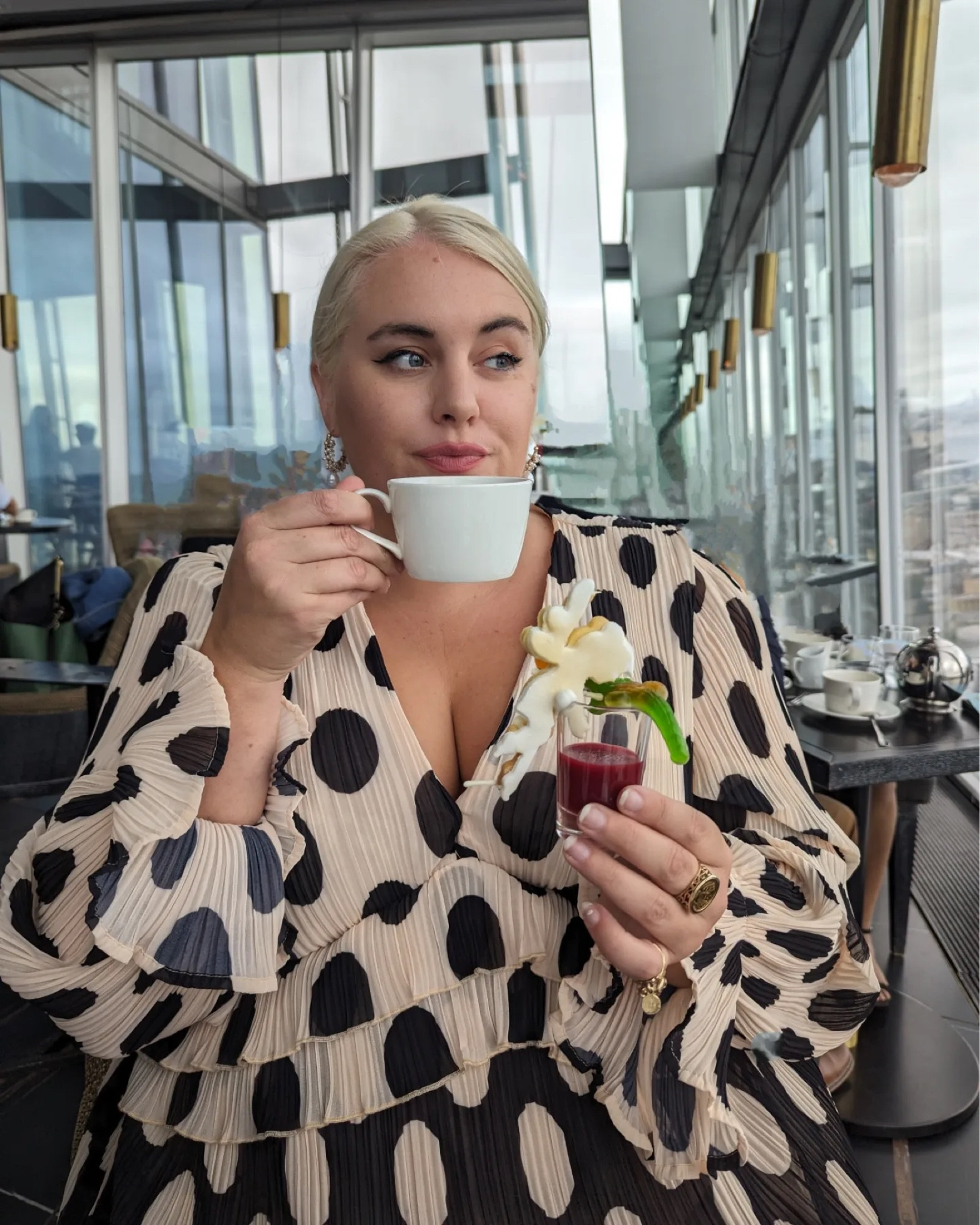 Polka dot dress, ruffle dress, pleated dress, summer dress, event dress, wedding guest dress, dinner date dress, fancy dress, monochrome dress, pearl earrings, gold earrings, YOURS, Nasty Gal, River Island, Rixo, Astrid & Miyu

#LTKstyletip #LTKSeasonal #LTKeurope