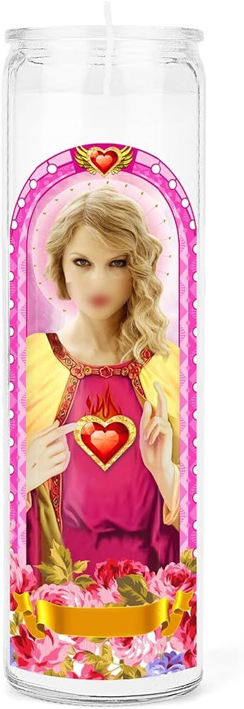 Taylor Candle - Taylor Merch, Funny Saint Votive Music Fans Gifts,Scented Celebrity Parody Devoti... | Amazon (US)
