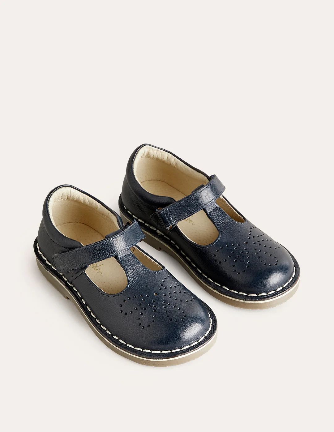 Leather T-bar Flats | Boden (UK & IE)
