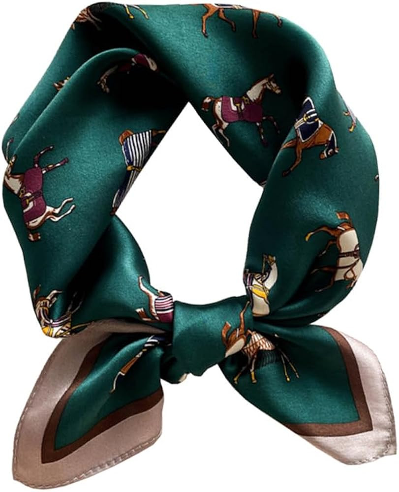 JERLA 100% Mulberry Silk Neck Scarf 21"x21" Small Square Scarfs for Women Gift Packed | Amazon (US)