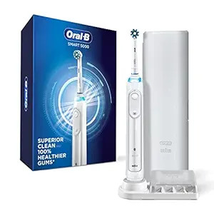 Oral-B Pro 5000 Smartseries Power Rechargeable Electric Toothbrush with Bluetooth Connectivity, W... | Amazon (US)