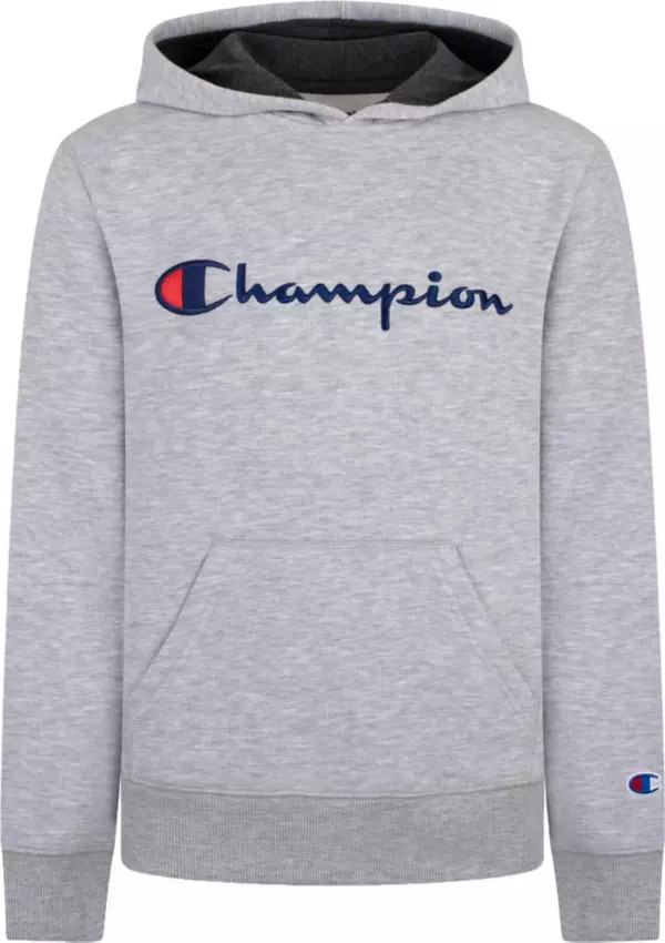 Champion Boys' Embroidered Classic Script Fleece Hoodie | Dick's Sporting Goods