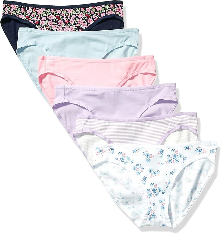 Amazon Essentials Women's Cotton Stretch Bikini Panty | Amazon (US)