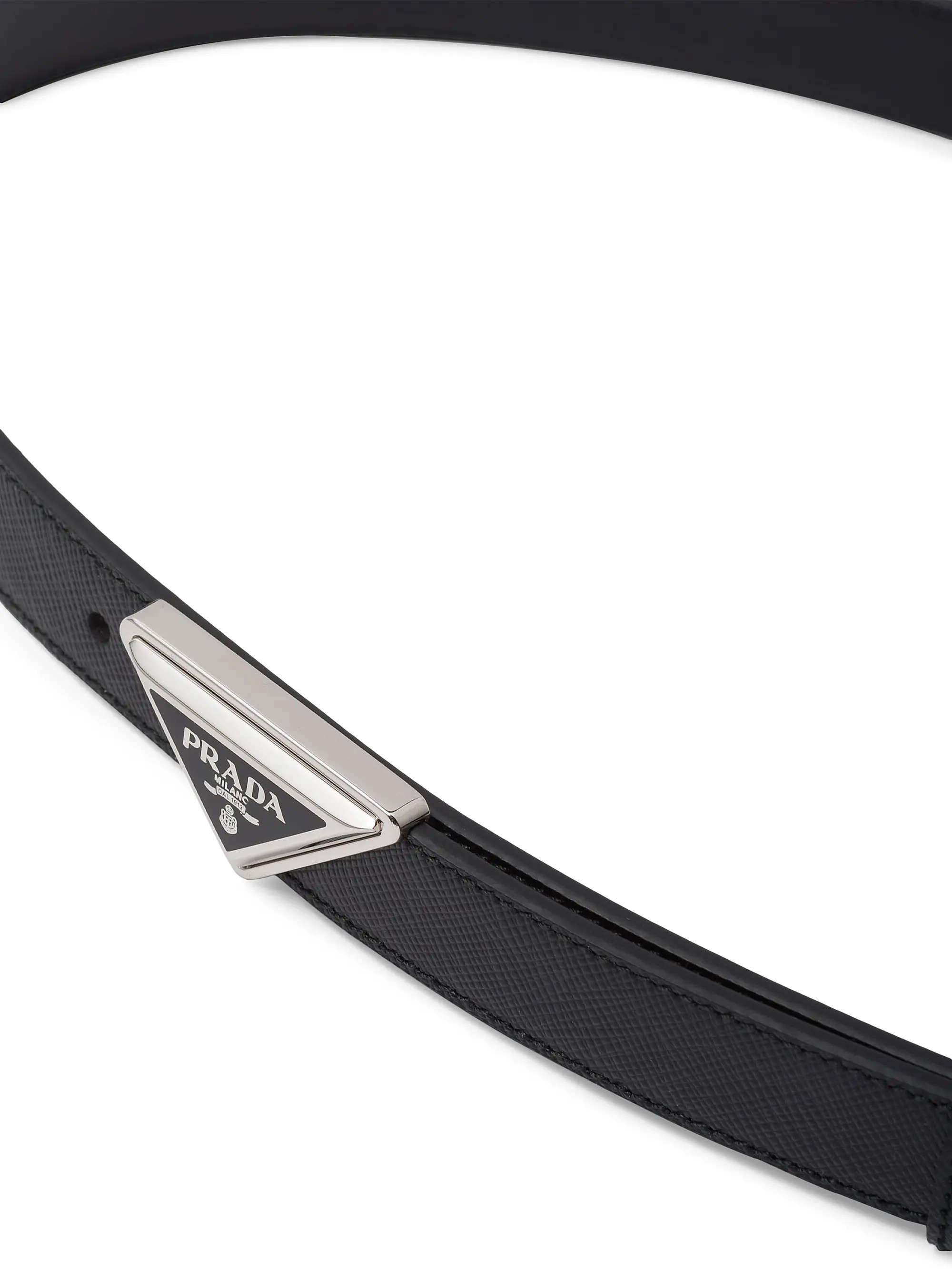 Prada Saffiano Leather Belt | Saks Fifth Avenue | Saks Fifth Avenue