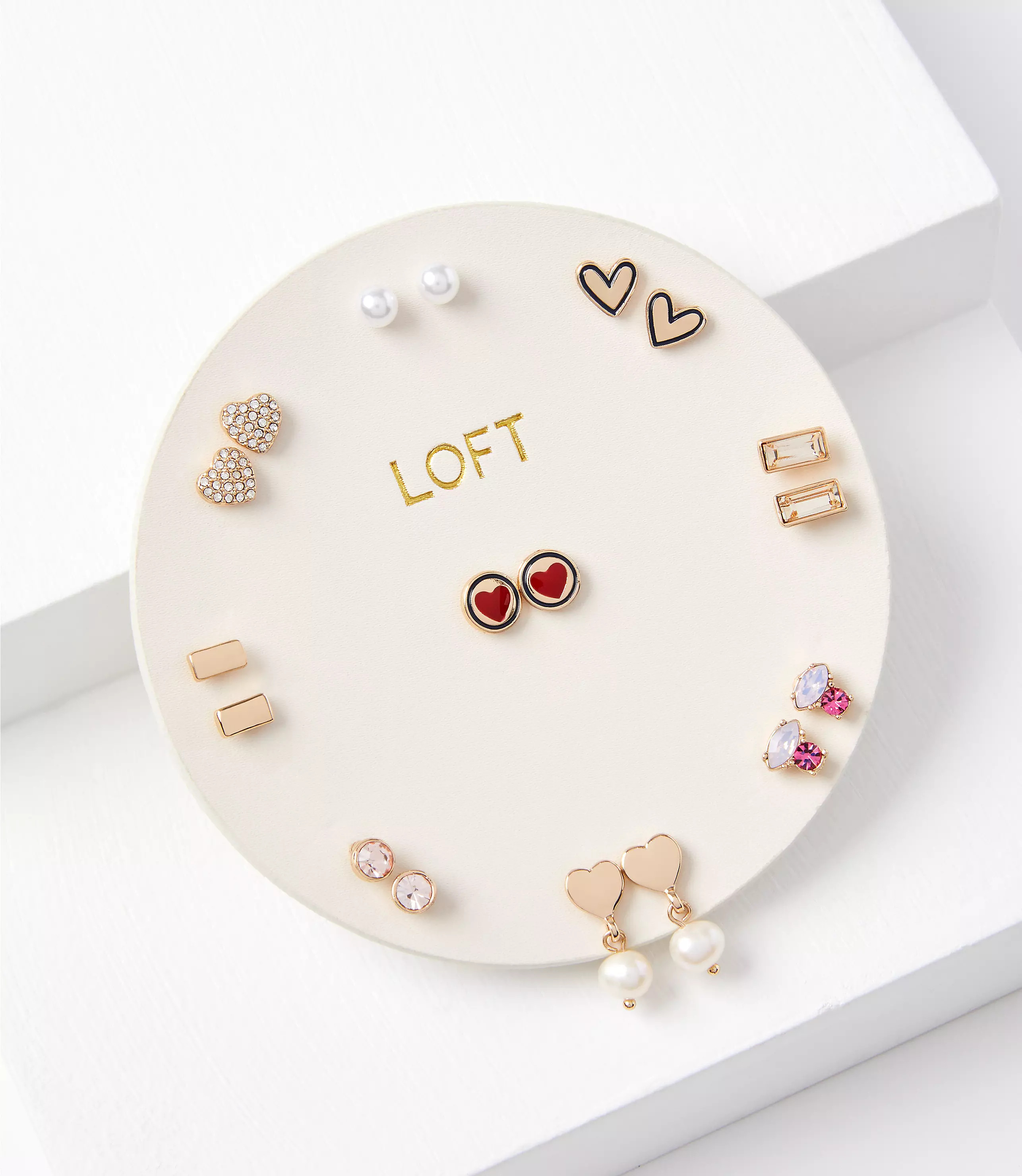 Heart Stud Earring Set | LOFT