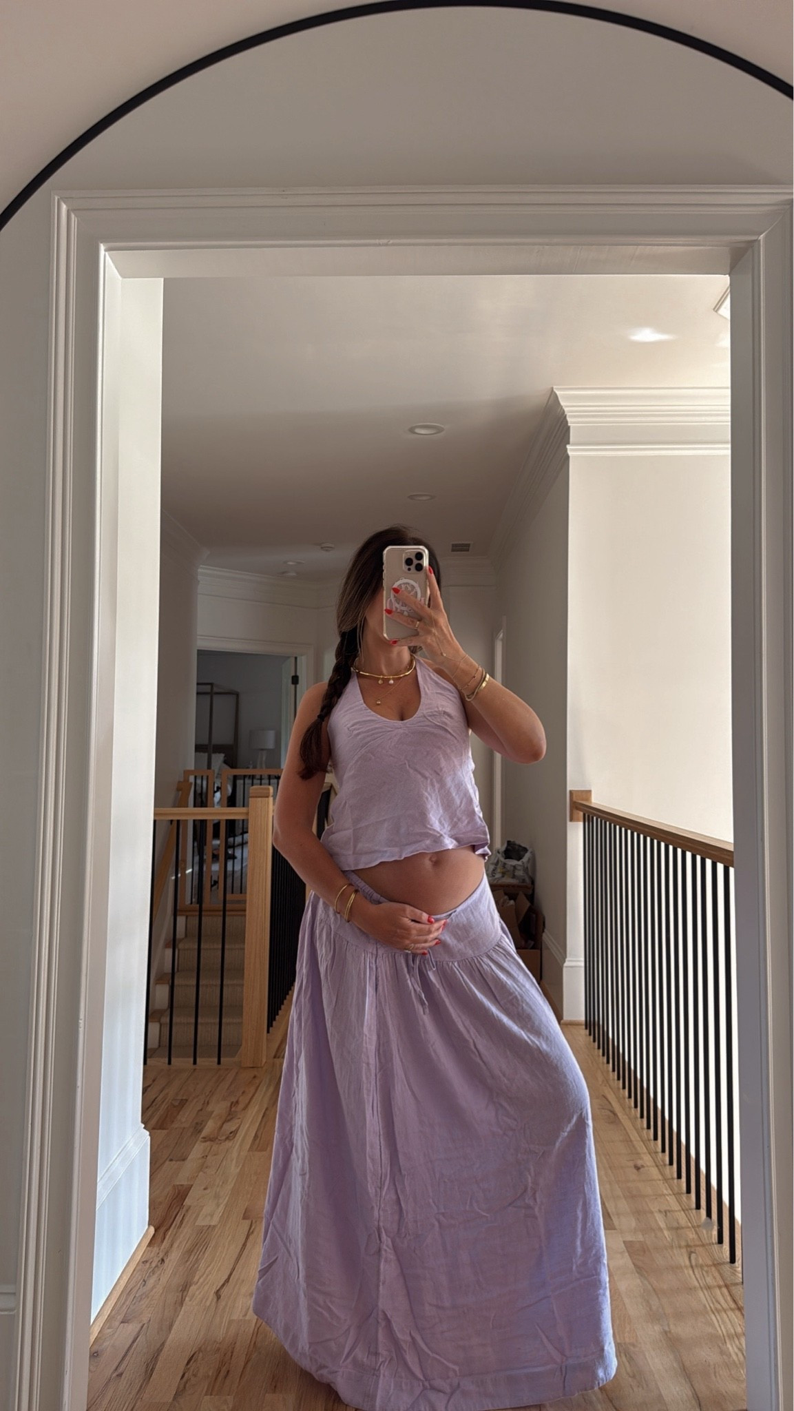 Linen set in small! 

#pregnancyoutfit
