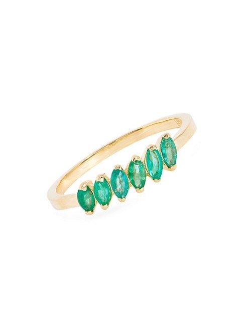 Green With Envy 10K Yellow Gold & Emerald Ring | Saks Fifth Avenue