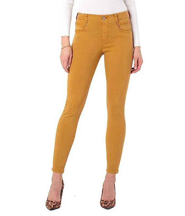 Liverpool Gia Glider Ankle Skinny Pull-On Jeans in Honey (Honey) Women's Jeans | Zappos