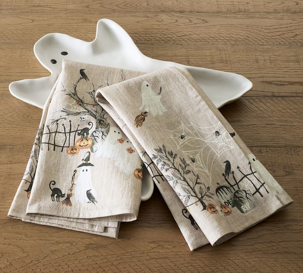 Scary Squad Tea Towels - Set of 2 | Pottery Barn (US)