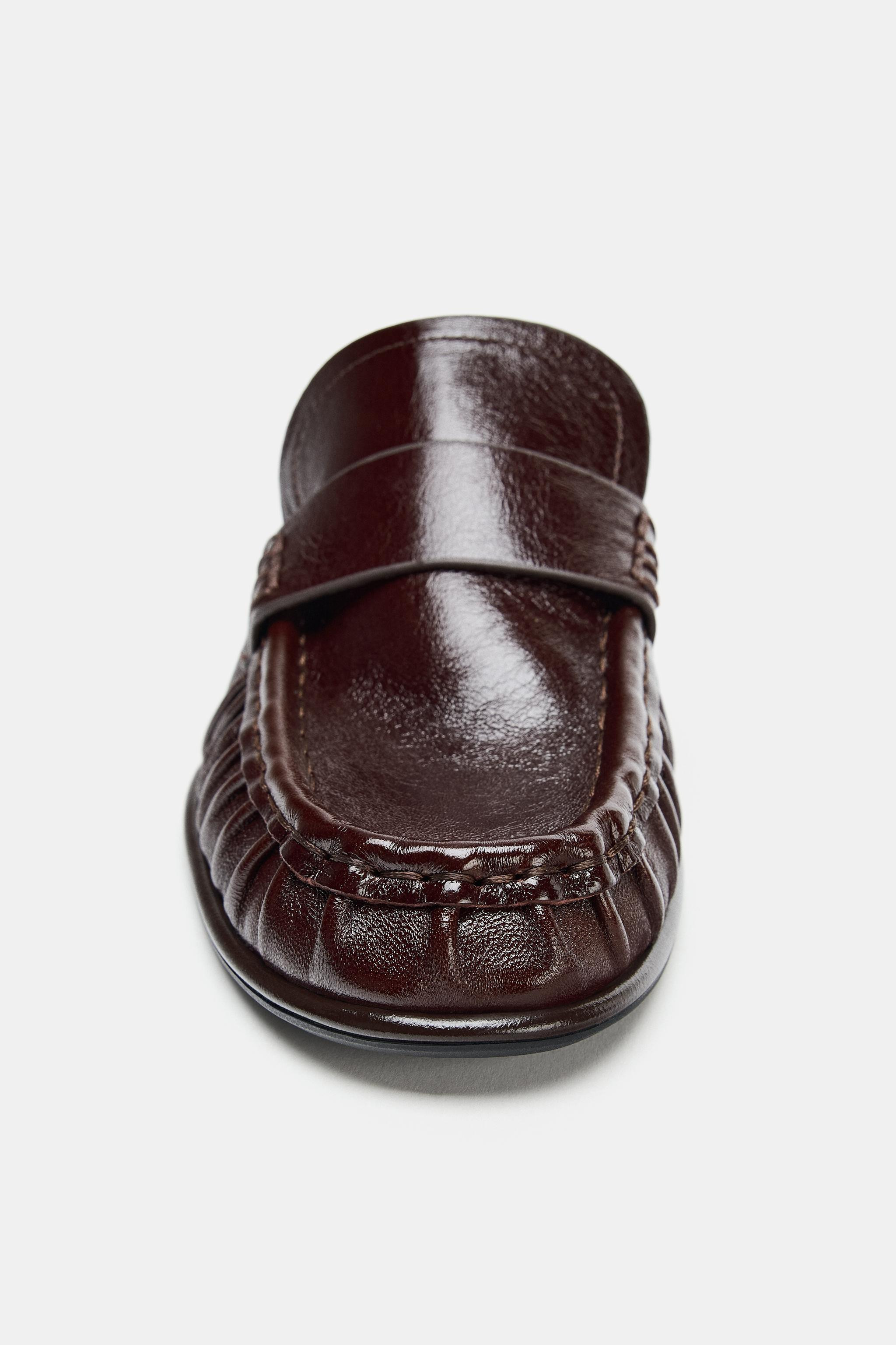LEATHER MULE LOAFERS | Zara US