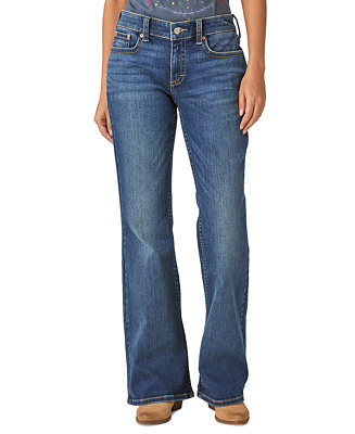 Lucky Brand Women's Low Rise Flap-Pocket Flared Jeans - Macy's | Macy's