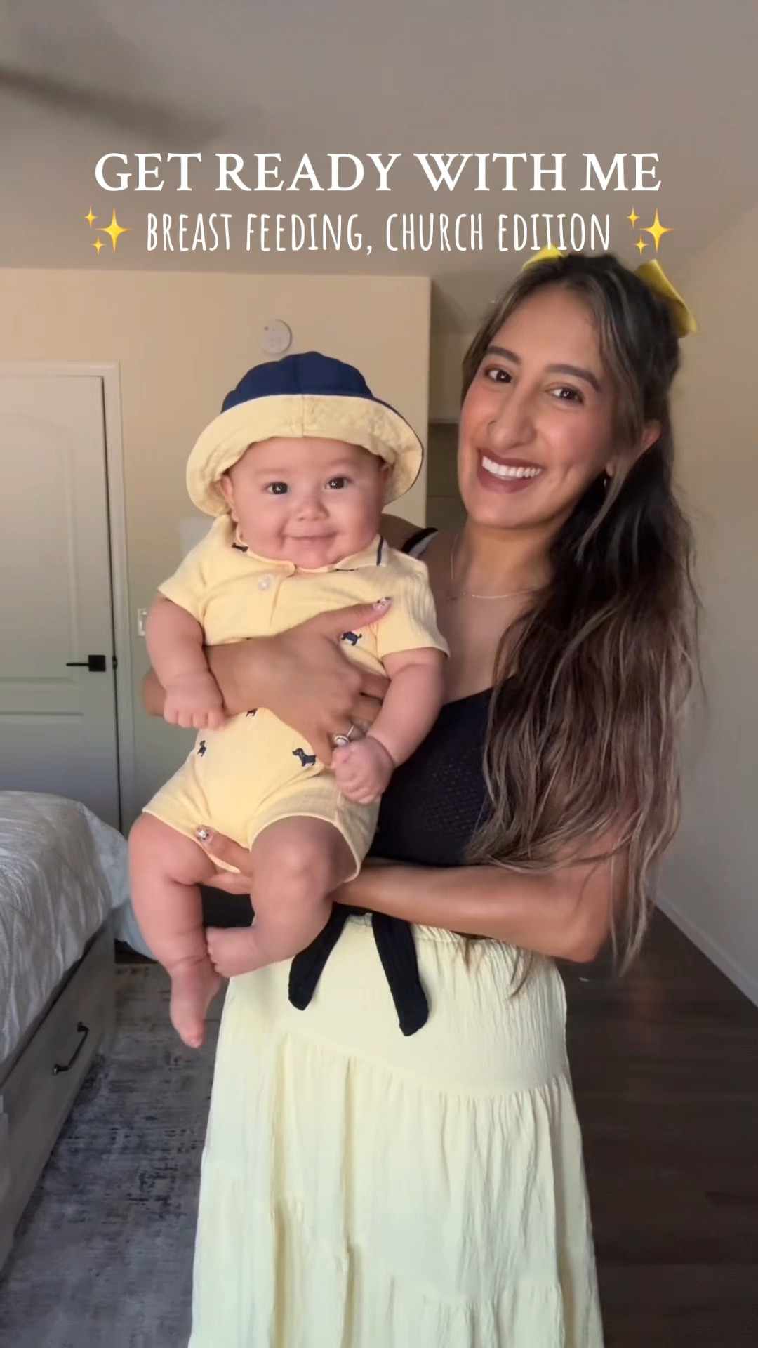 Just your local breastfeeding momma ✨ serving messy hair, tired eyes, and still tryna pull off ‘cute’ 🫠💙 Happy Sunday, friends…we make it work!
#babyboy #MomLife #breastfeeding 

#LTKFamily #LTKBaby