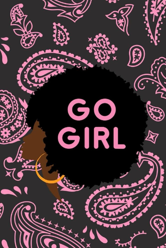 Pro Black: "Go Girl" Pink Bandana Themed Notebook | Amazon (US)
