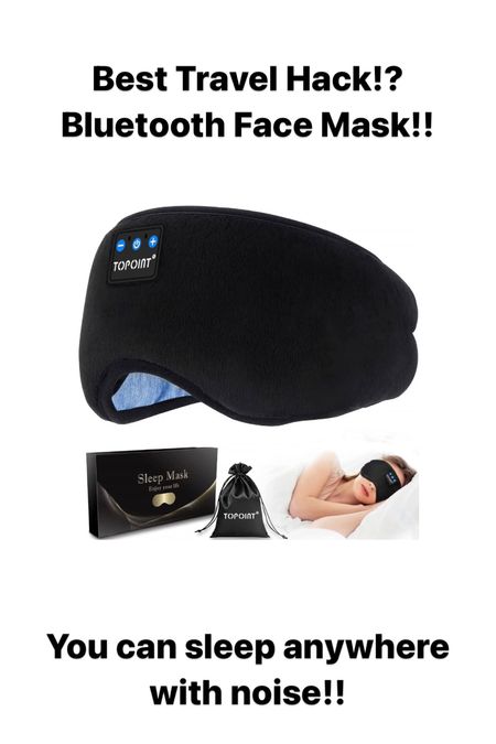 Best sleeping mask out there and it’s BLUETOOTH!!  Perfect for the airplane too! 

#LTKtravel #LTKSale #LTKGiftGuide