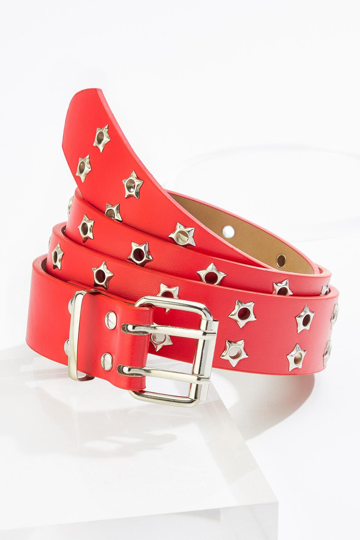 Plus Size Americana Star Grommet Belt | Cato Fashions