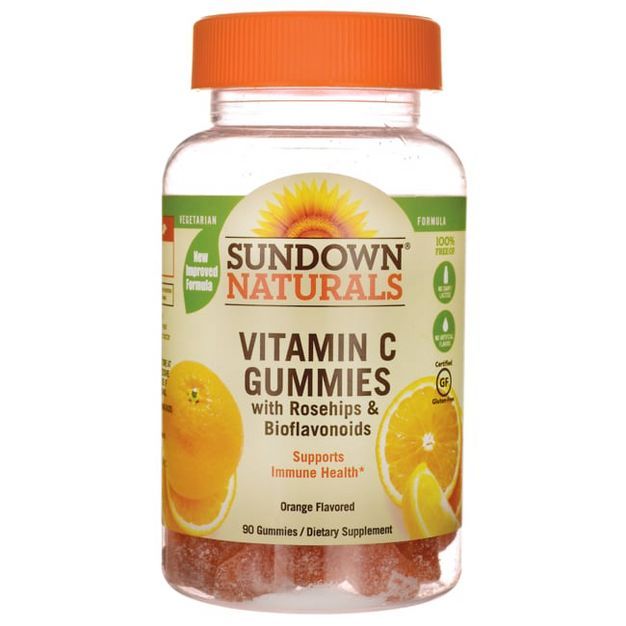 Sundown Naturals Vitamin C with Rosehips & Bioflavanoids Gummy - Orange 90ct | Target