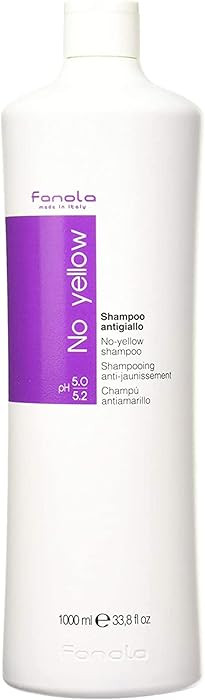 Fanola No Yellow Purple Shampoo - Purple Color Depositing Shampoo for Blondes, Bleached & Grey Ha... | Amazon (US)