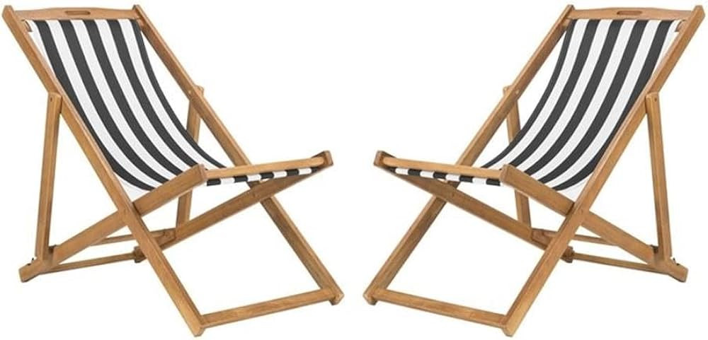 SAFAVIEH PAT7040A SET2 Outdoor Collection Loren Teak | Amazon (US)