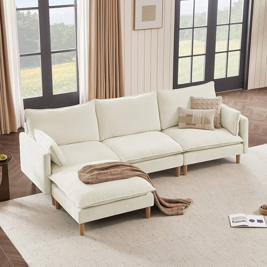 CHITA Modular Sectional Couch, L-Shaped Oversized Cloud Couches for Living Room, Mid Century Mode... | Amazon (US)