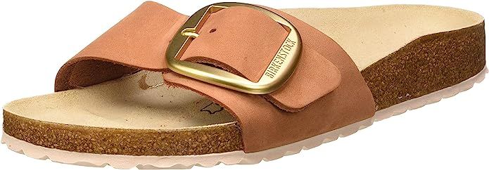 Birkenstock Mules Madrid Big Buckle Cuir Nubuck Brandy, Sandale Femme | Amazon (FR)