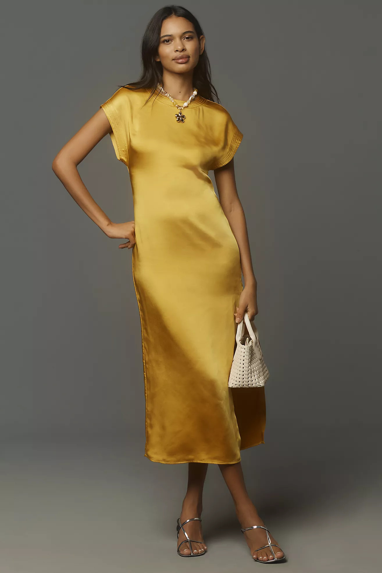 SIMONMILLER Argan Satin Dress | Anthropologie (US)