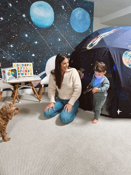 We just got some new @mindware toys for Jackson! So many great brainy toys for kids of all ages (really great STEM toys too!!). We just added this glow in the dark space fort! 🪐🔭 use code MWLTK for free shipping!!  #ad #mindwaretoys #mindware


#LTKbaby #LTKkids