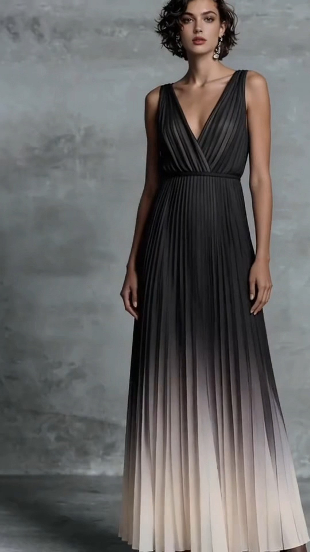 Elegant Ombré Pleated Floor‑Length Dress for Formal Occasions 

 #LTKootd #LTKOver40 #LTKWedding