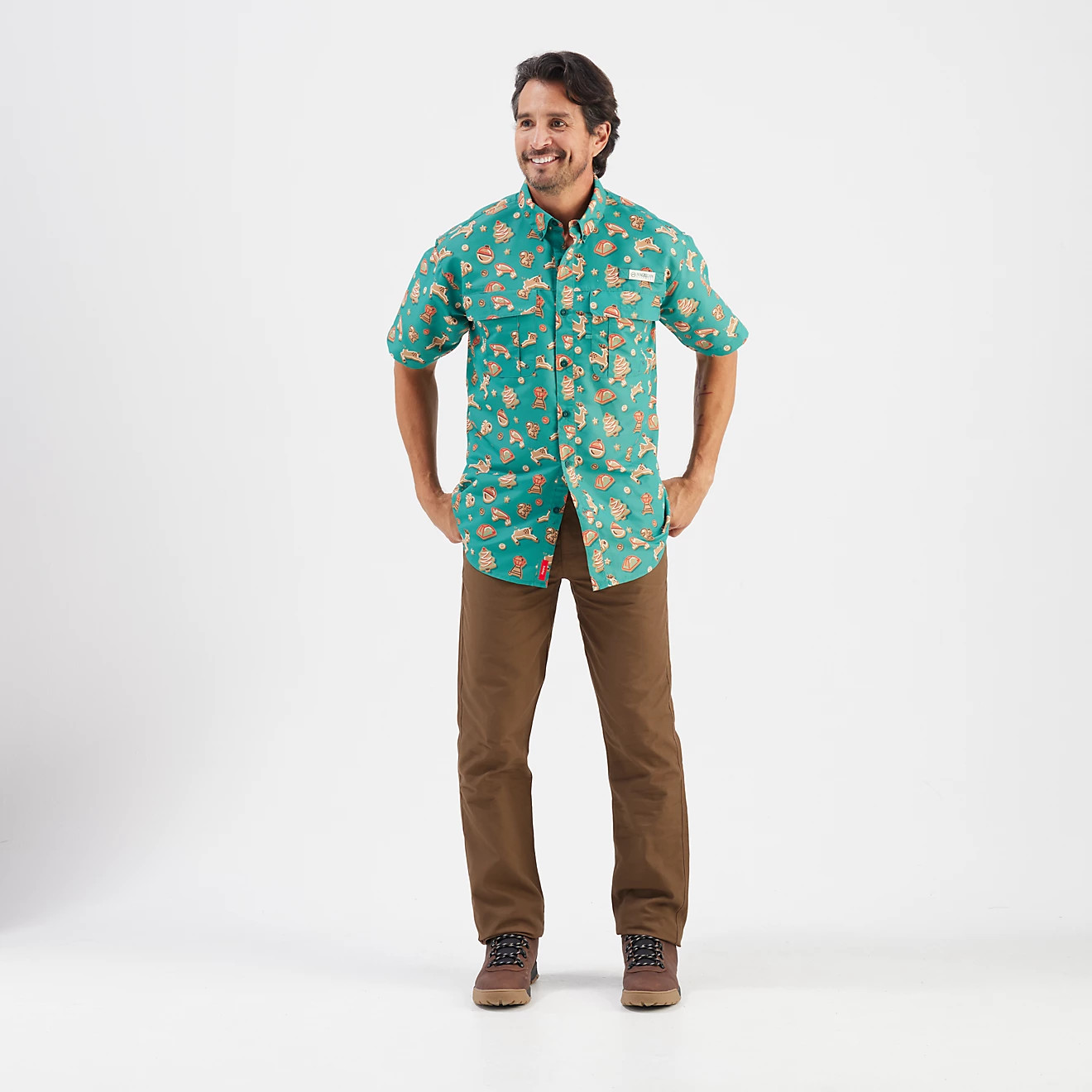 Magellan Outdoors Men's Laguna Madre Holiday Cookies Fishing Shirt | Academy Sports + Outdoors