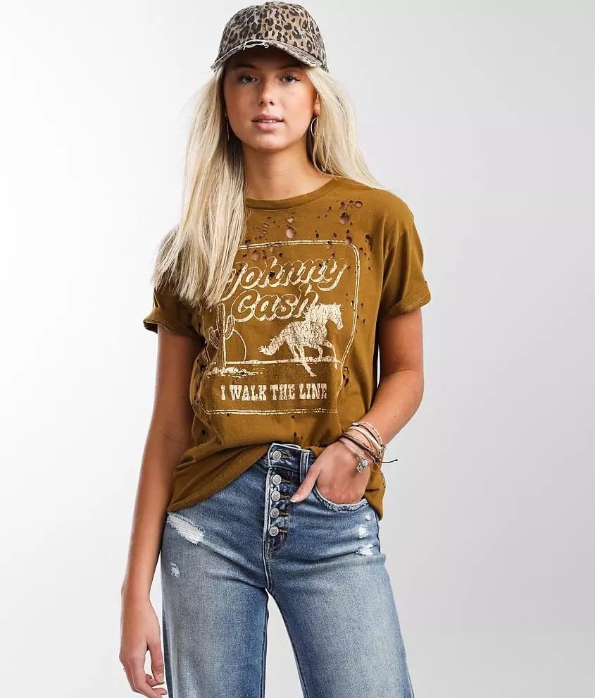 Johnny Cash I Walk The Line T-Shirt | Buckle