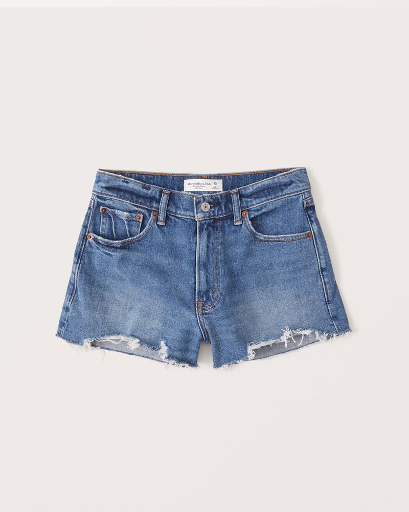 Mid Rise Mom Shorts | Abercrombie & Fitch (US)